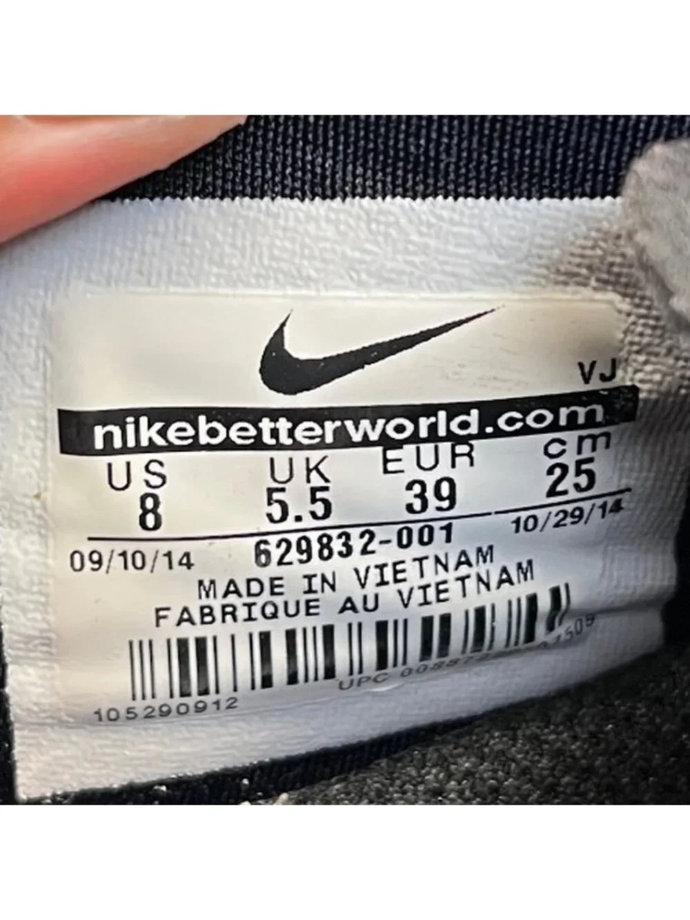 Nike Free 5.0 TR Fit 4 Womens Size 8 Black Gray White Running Shoes Sneakers
